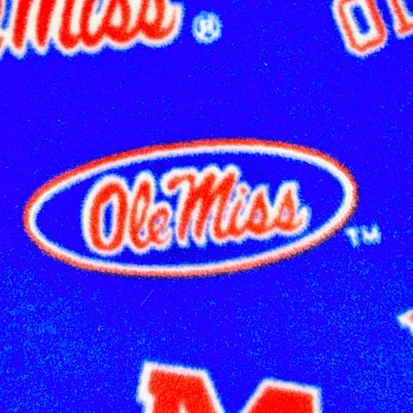 Custom Ole Miss Colonel Rebb kids fleece blanket - Picture 4 of 9